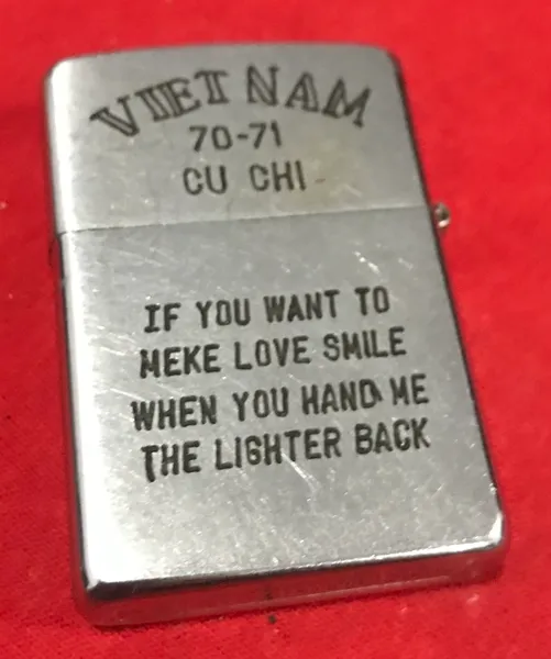 Vietnam War - Cu chi Tunel North South West East Vietnam Zippo Lighter