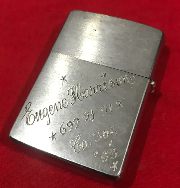 Vietnam War - US Military USN EUGENE HARRISON Zippo Lighter