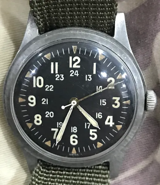 Original US Military GG-W-113 Wristwatch SER#15472 (OCTOBER 1972)