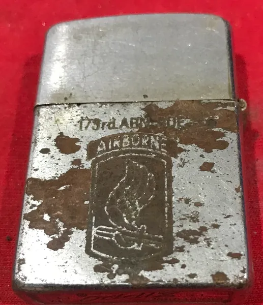 Vietnam War - US Military AIRBORNE 173rd ABN BDE Zippo Lighter