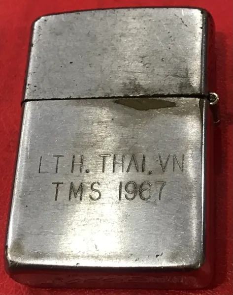 Vietnam War - United States Navy "DOMINGO AYALA" LTH.Thai.VN " TMS 1967" Zippo Lighter