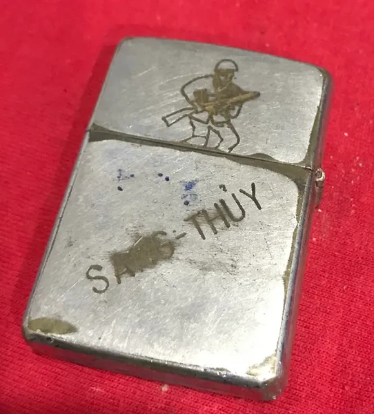 Original Vietnam War - South Vietnam Airborne Nhay Du Zippo Lighter