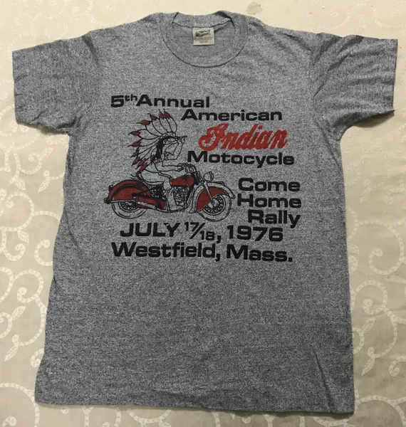 ORIG 80'sTRI BLEND INDIANA MOTOCYCLES TSHIRT