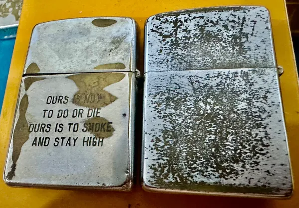 Vietnam War -US Military Nudes Thing To Do Today & Special Force CCC Zippo Lighter (2pcs)
