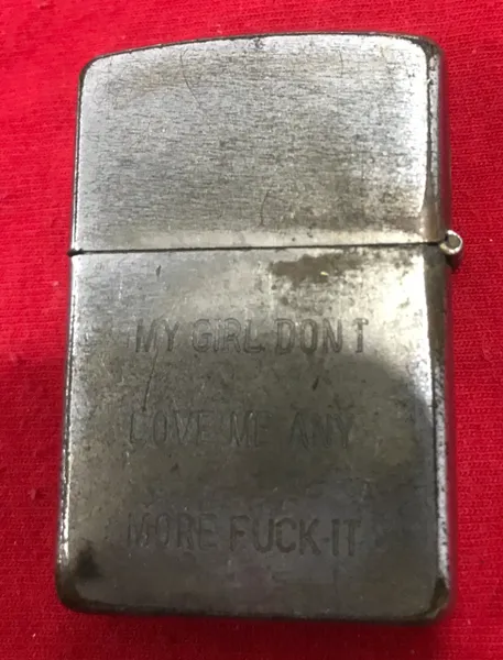 Vietnam War- US Military Fucking Army and Love Poems Zippo Lighter