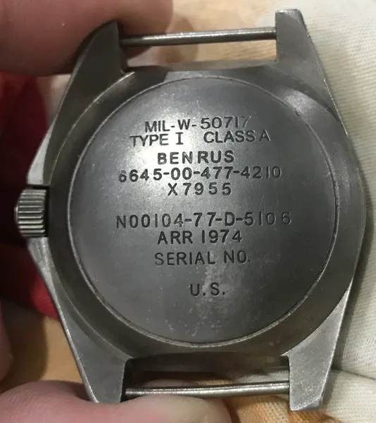 US Military Navy Seals Diver " Benrus Type 1 Class A " Watches( ARR mistake By APR)