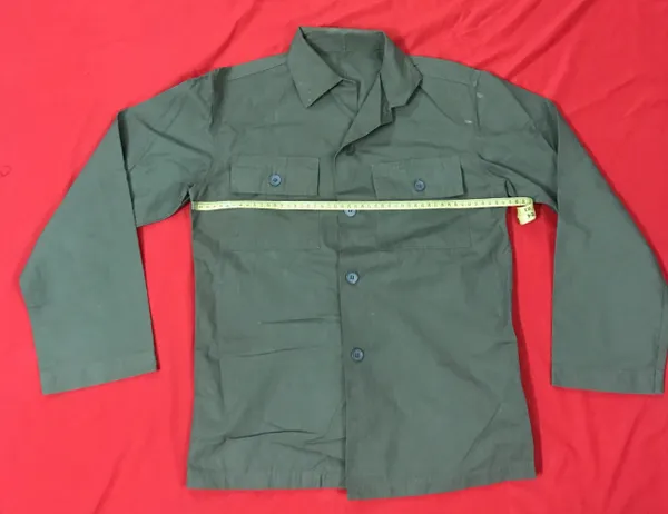 ARVN RARE POPLIN OD GREEN OFFICER SOUTH VIETNAMESE ADVISORS INF/SF/MC SHIRT LIGHT WEIGHT ORIGINAL