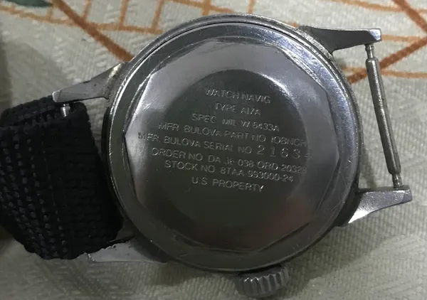 US Military Bulova Highlight Gold K Wristwatches