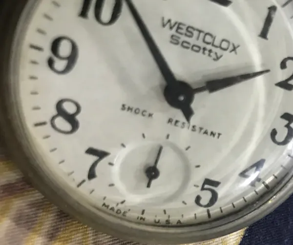 Vintage US Militaria Westclox clock Made in USA