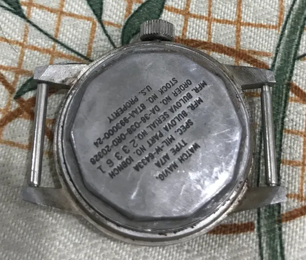 Original US Miltary Air Base " Bulova - USA " Watches Navig 1961