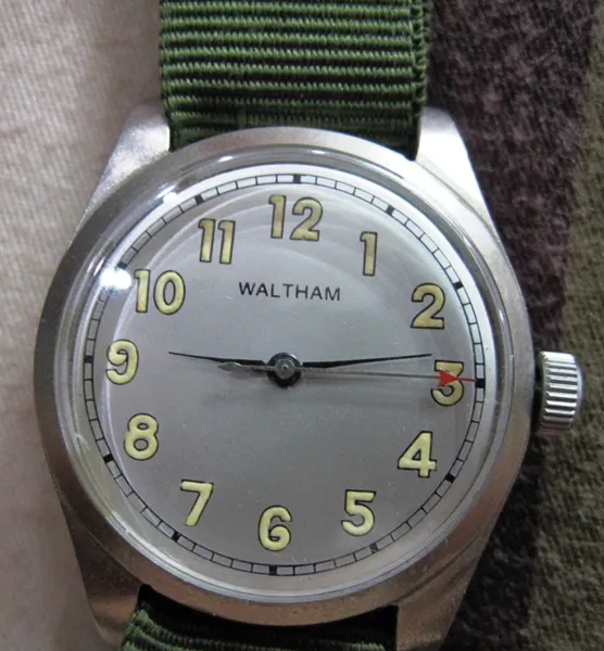 Original Waltham Swiss Movement US MILITARY Vietnam War