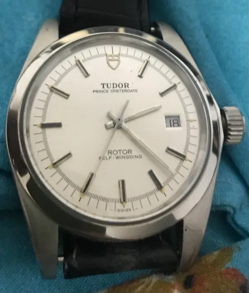 Steel Tudor / Rolex Prince Oysterdate Jumbo vintage wristwatch, dated 1964-1971