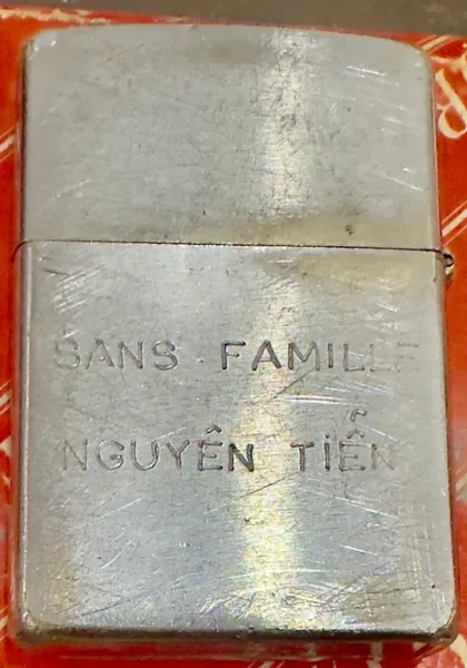 Vietnam War - US Military South Vietnam Airborne Division “ Bang Tam “ & Sans Famille “ Nguyen Tien “ Zippo Lighter