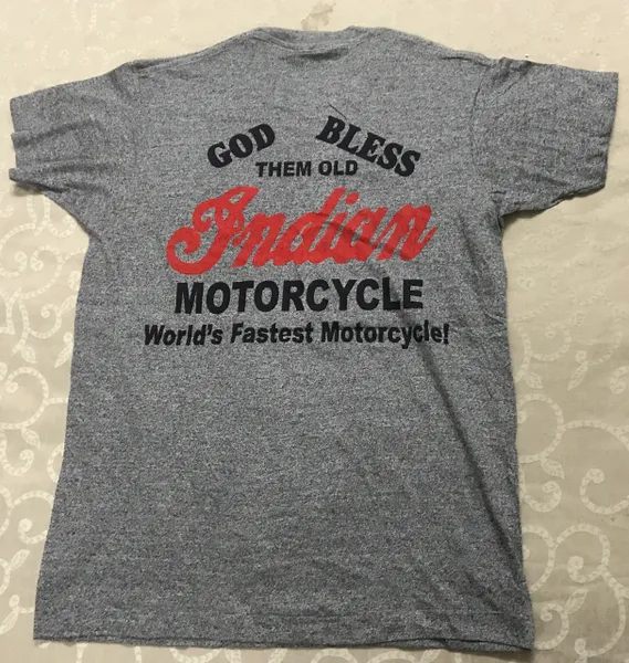 ORIG 80'sTRI BLEND INDIANA MOTOCYCLES TSHIRT