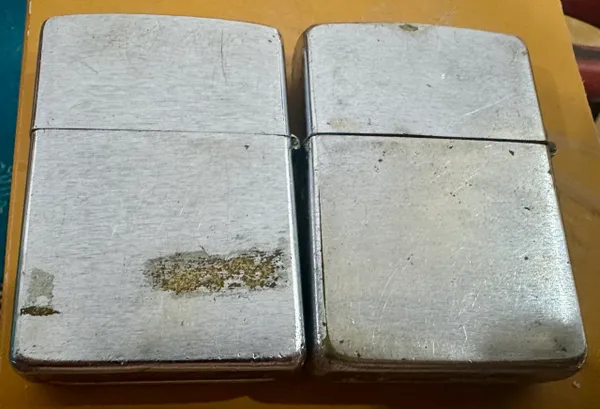 Vietnam War - US Military UH-1 Helicopter & Engineer Centre FT ,Belvoir , VA Base Zippo Lighter (2pcs)
