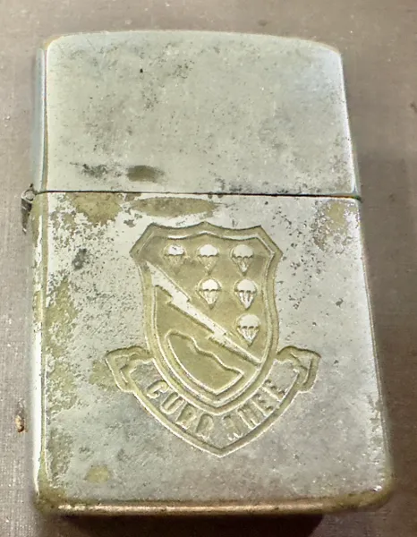  Vietnam War - US Military Airborne Para Thunder “ Cuba Anne “ Zippo Lighter