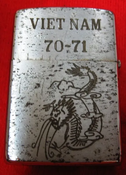Vietnam War - US Military " Mass " FTA Peace War Zippo Lighter 70-71 Dragon