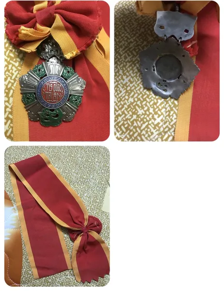 Vietnam Rare " National Order " Medals (Special Version) Silver Class