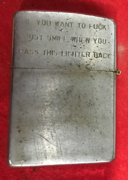Vietnam War - USAF Base " Lach Land " Zippo Lighter