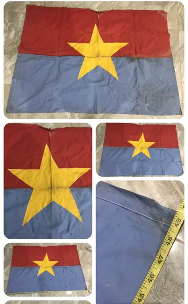 riginal NFL 1960's Vietcong Captured Original Standard Flags