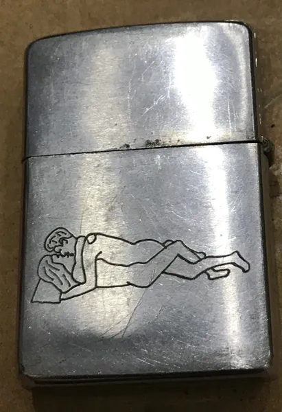 Vietnam War- Nudes Hoa " I Love You " IVAN Zippo Lighter
