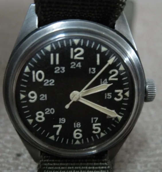 Original US Military GG-W-113 Wristwatch Ser#17362 August 1969 