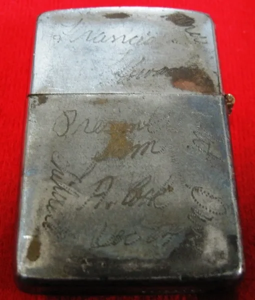 Vietnam Military Officer Tag Signed for Zippo Lighter