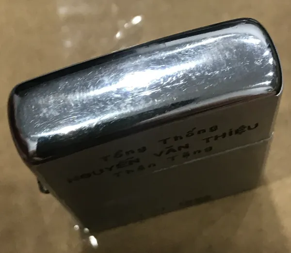 Vietnam War - The President Nguyen Van Thieu gift on Nov 11th 1968 Zippo Lighter