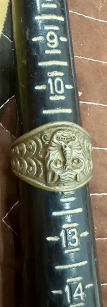 Vietnam War - South Vietnam “ Loi Ho “ Special Forces Tiger Stripe Ring Stamped marked “ Hoan my “