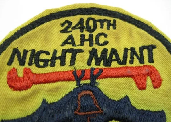 Vintage US AIRFOCE PATCH 240TH AHC NIGHT MAINT