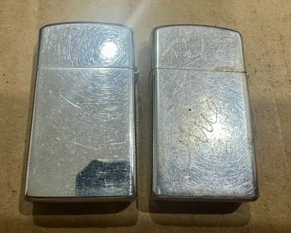 Vietnam War - US Military LackLand AirForce Base Texas & America Flags Zippo Mini (2pcs)