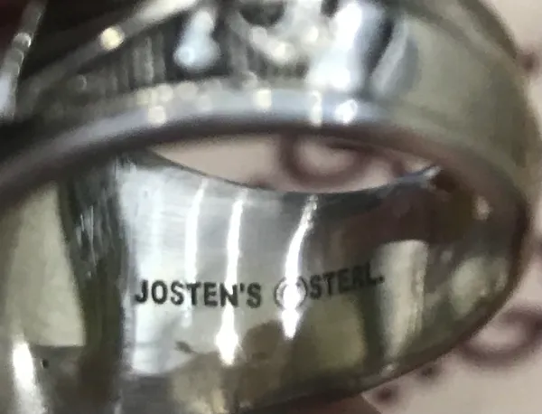 US Military US ARMY PARA Silver Ring Josten's Sterl ( Green Stone) Size 10
