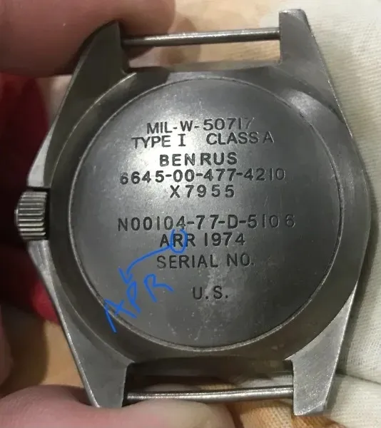 US Military Navy Seals Diver " Benrus Type 1 Class A " Watches( ARR mistake By APR)