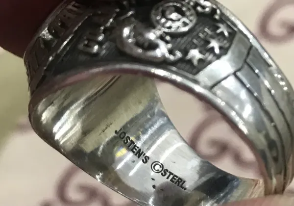 SVN Military Silver Ring Truong Bo Binh Thu Duc QLVNCH Ring Josten's Sterl Size 11