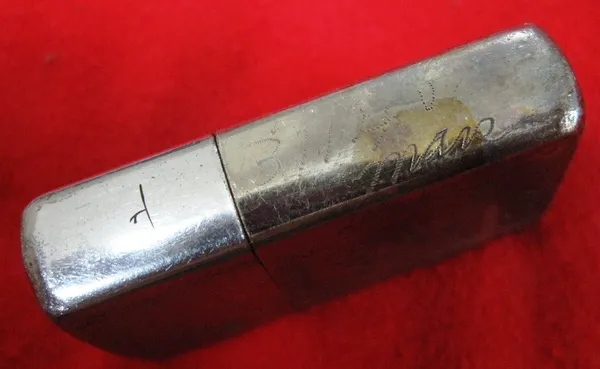 Vietnam Military Officer Tag Signed for Zippo Lighter