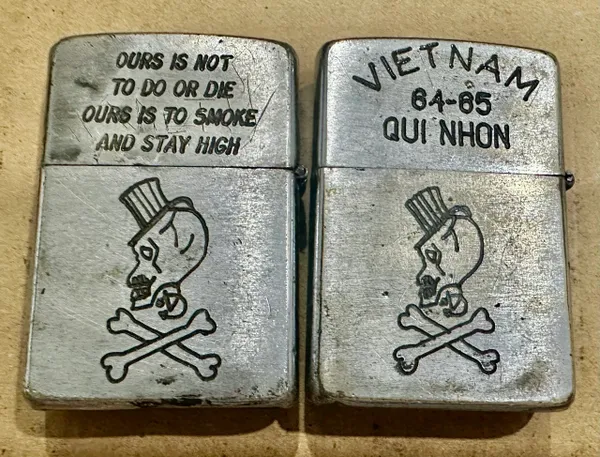 Vietnam War - US Military Special Force MACV Sog Skulls Zippo Lighter (2pcs)