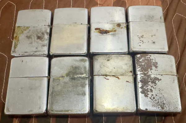 Vietnam War - Mickey Full Color Zippo Lighter Collectibles 8pcs
