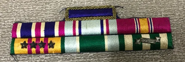 Original Vietnam Ribbon Military Officer 