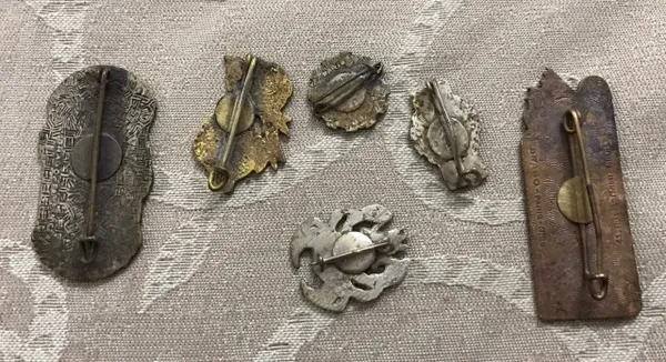 French Indochina Combo Set Rare Original 6 Badges