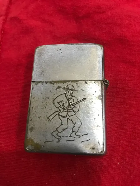 Vietnam War - US Military Soilder Team " Harold Sabedra Zippo Lighter