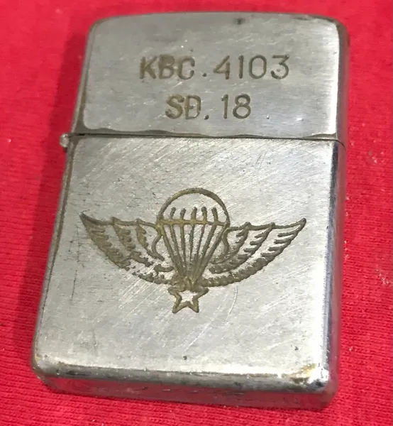 Original Vietnam War - South Vietnam Airborne Nhay Du Zippo Lighter