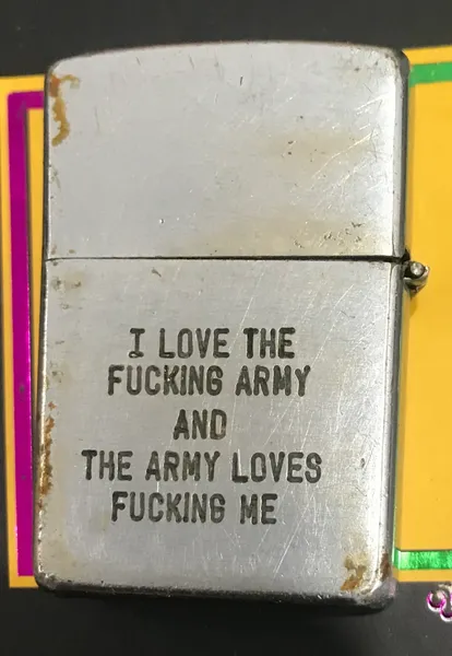 Vietnam War- US Recon Military Vietnam Kim Hue Zippo Lighter 1977