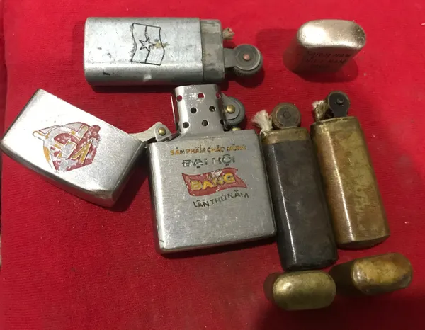 Vietnam Saigon Lighter & 3 Vietcong Lighters
