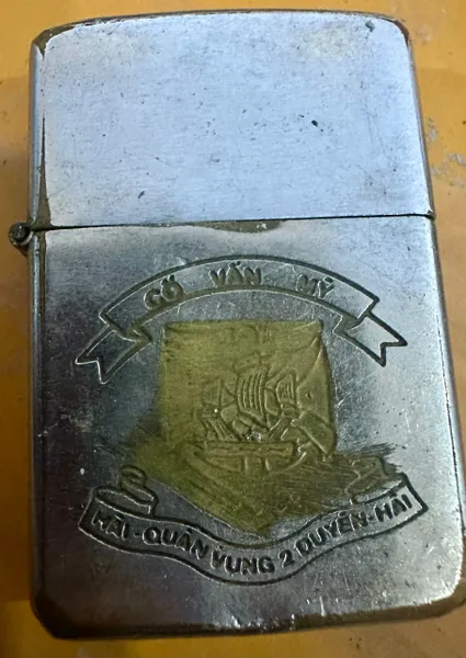 Vietnam War -South Vietnam Military Super American Adviser “ South Navy Vietnam Coast Zone 2 “ Zippo Lighter