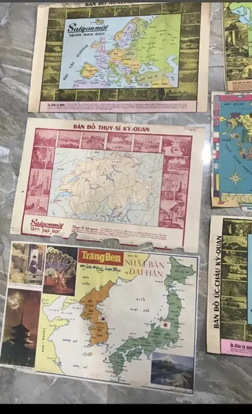 Vietnam War - 10 Maps - US,UK,Kr,JP,Asia - Europe,World
