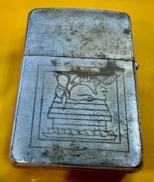 Vietnam War - US Miitary Poems & Fuck it Zippo Lighter