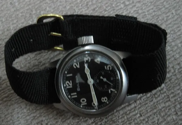ORIGINAL US Military BULOVA Wristwatch ORIGINAL ALL WAR IN WATCH