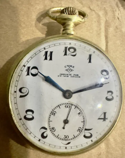 Vintage US Military CYMA Importé Par Ky Yur Saigon Pocket Watches Clock