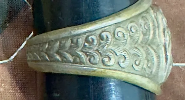 Vietnam War - South Vietnam “ Loi Ho “ Special Forces Tiger Stripe Ring Stamped marked “ Hoan my “
