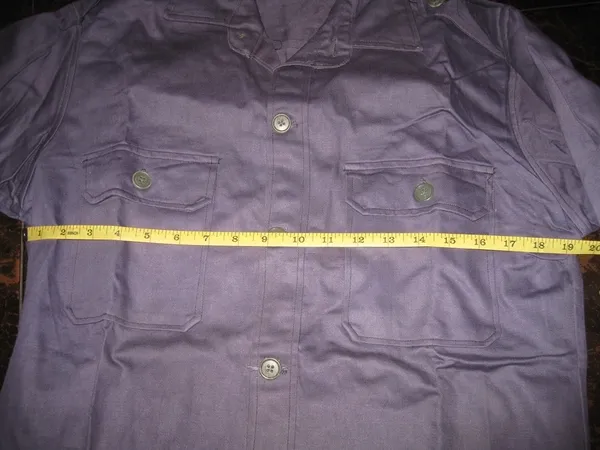 National Police Officers in blue fatigues, circa 1960s Shirt